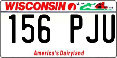 WI license plate 156PJU