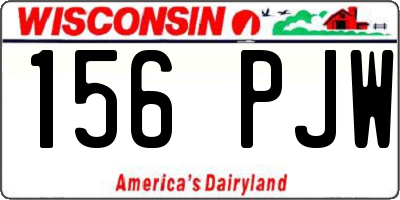 WI license plate 156PJW