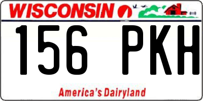 WI license plate 156PKH