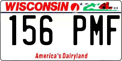 WI license plate 156PMF