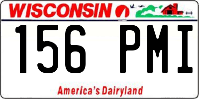WI license plate 156PMI