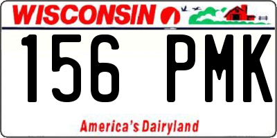 WI license plate 156PMK