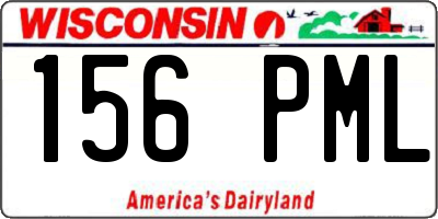 WI license plate 156PML