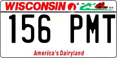 WI license plate 156PMT
