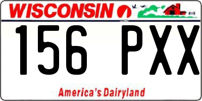 WI license plate 156PXX