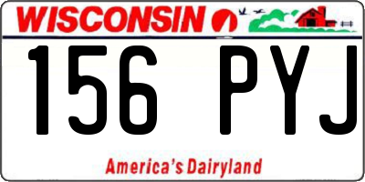 WI license plate 156PYJ