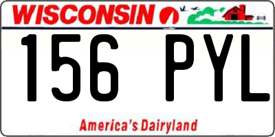 WI license plate 156PYL