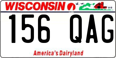 WI license plate 156QAG