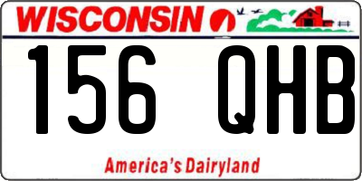 WI license plate 156QHB