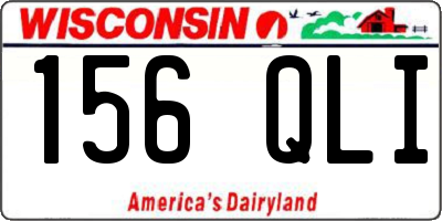 WI license plate 156QLI