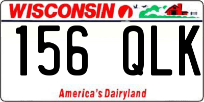 WI license plate 156QLK
