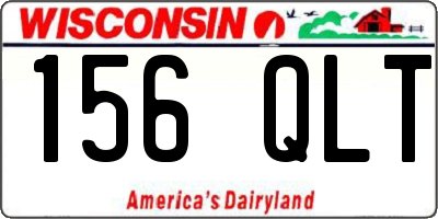 WI license plate 156QLT