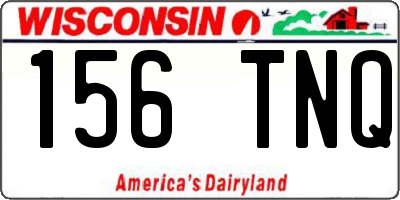 WI license plate 156TNQ