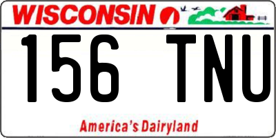 WI license plate 156TNU