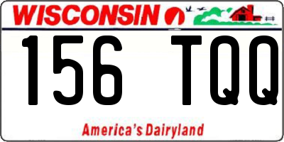 WI license plate 156TQQ
