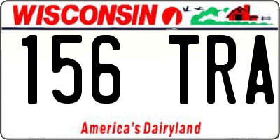 WI license plate 156TRA