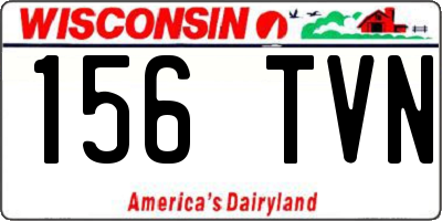 WI license plate 156TVN