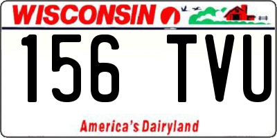 WI license plate 156TVU