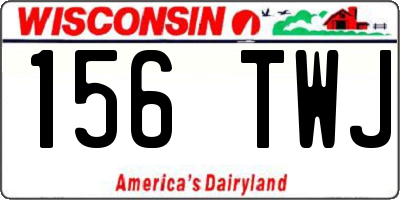 WI license plate 156TWJ