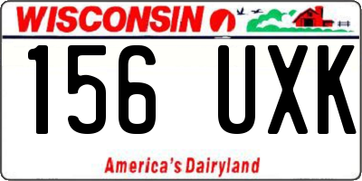 WI license plate 156UXK