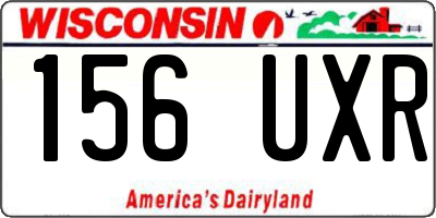 WI license plate 156UXR