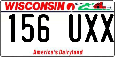 WI license plate 156UXX