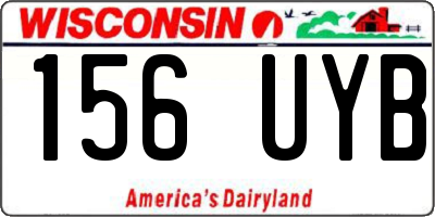 WI license plate 156UYB
