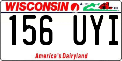 WI license plate 156UYI