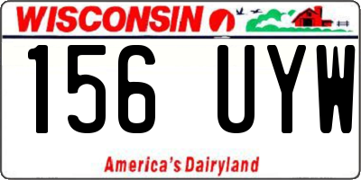 WI license plate 156UYW