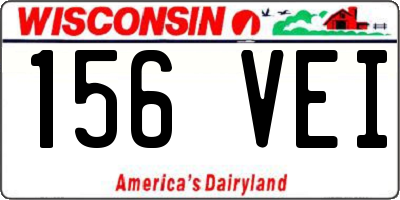 WI license plate 156VEI