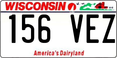 WI license plate 156VEZ