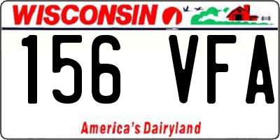 WI license plate 156VFA