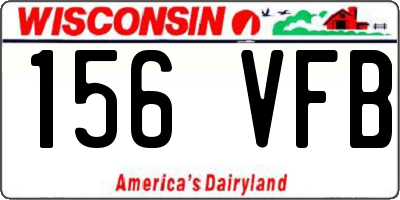 WI license plate 156VFB