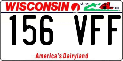 WI license plate 156VFF