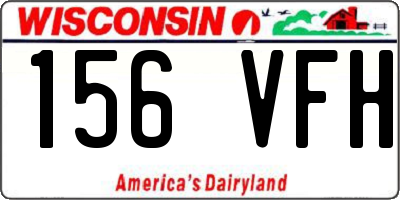 WI license plate 156VFH