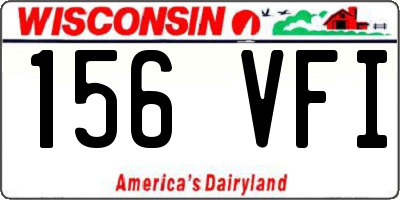 WI license plate 156VFI