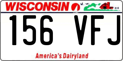 WI license plate 156VFJ