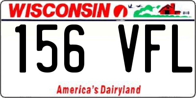 WI license plate 156VFL