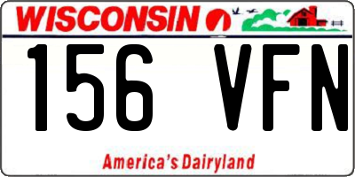 WI license plate 156VFN