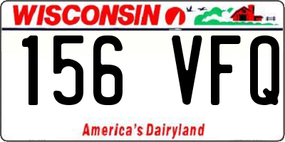 WI license plate 156VFQ