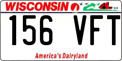 WI license plate 156VFT