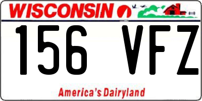 WI license plate 156VFZ