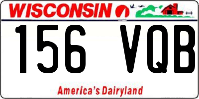 WI license plate 156VQB
