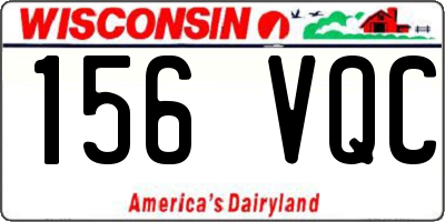 WI license plate 156VQC