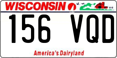 WI license plate 156VQD