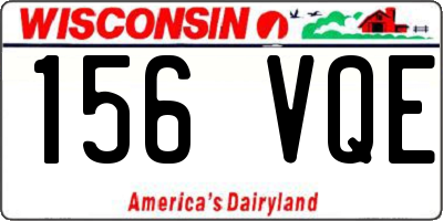 WI license plate 156VQE