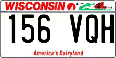 WI license plate 156VQH