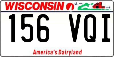 WI license plate 156VQI
