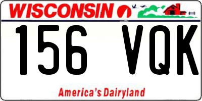 WI license plate 156VQK