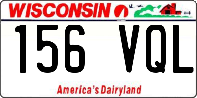 WI license plate 156VQL